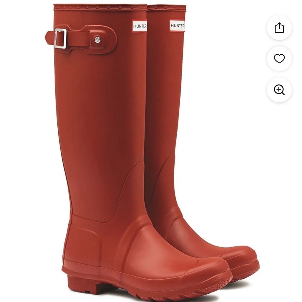 Hunter Vibrant Red Waterproof Boots